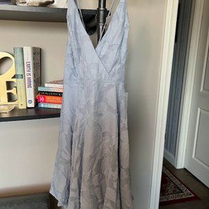 Dusty Blue Skater Dress - XL